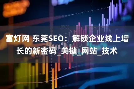 富灯网 东莞SEO：解锁企业线上增长的新密码_关键_网站_技术
