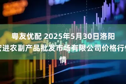 粤友优配 2025年5月30日洛阳宏进农副产品批发市场有限公司价格行情